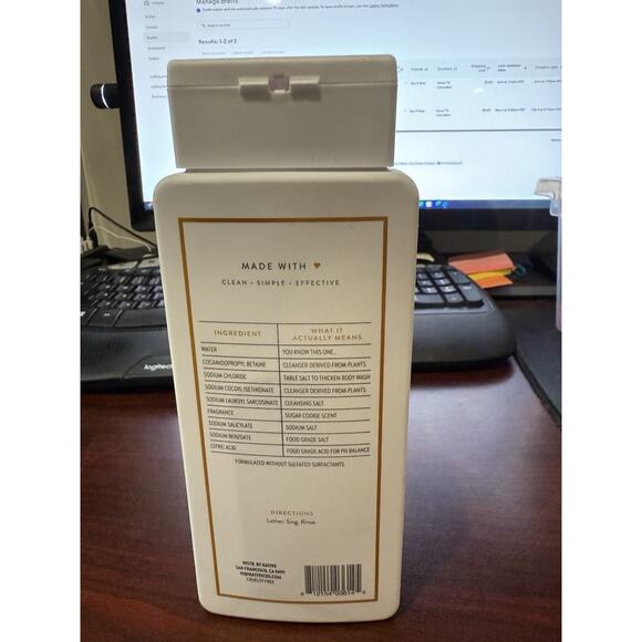 Native Sugar Cookie Limited Edition Body Wash Sulfate Paraban Dye Phthalate Free - Picture 2 of 2